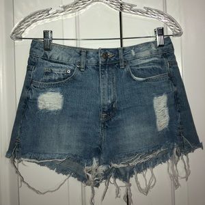 divided h&m denim shorts